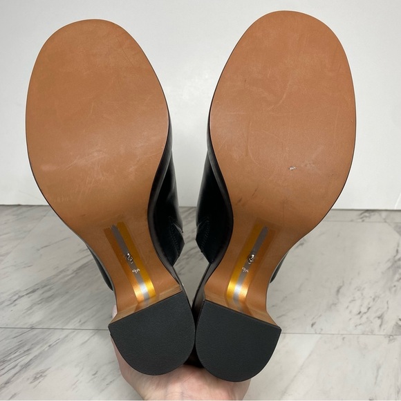 Sam Edelman Shiloh Black Leather Heeled Mule 9 1/2 M - Picture 13 of 14